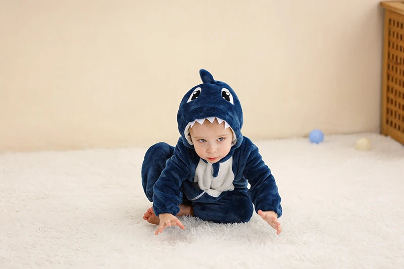 Winter Baby Rompers for Girls and Boys – Hooded Flannel Toddler Infant Overall Jumpsuit Costume (0M-1Years)