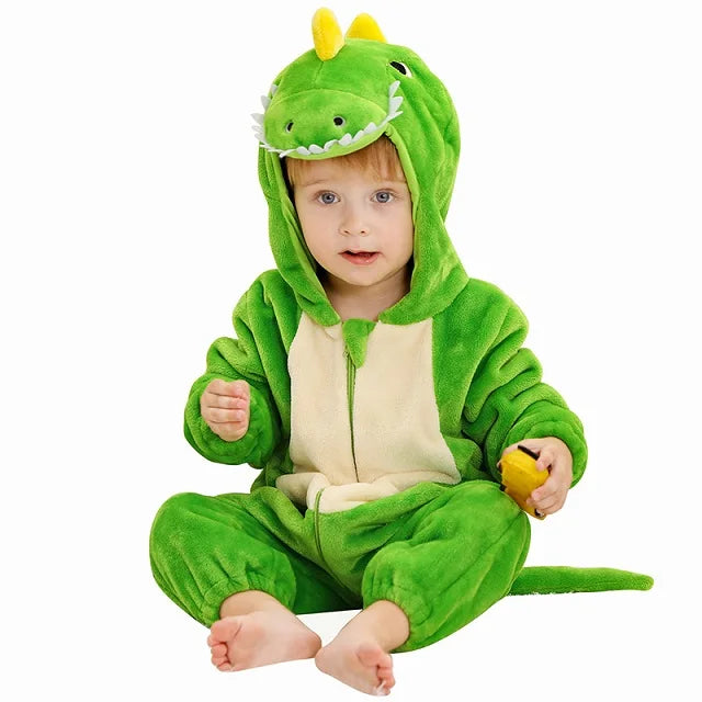 Winter Baby Rompers for Girls and Boys – Hooded Flannel Toddler Infant Overall Jumpsuit Costume (0M-1Years)
