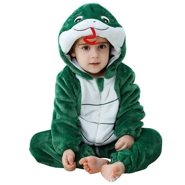 Winter Baby Rompers for Girls and Boys – Hooded Flannel Toddler Infant Overall Jumpsuit Costume (0M-1Years)